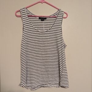 Anthropologie x Sanctuary White & Black Striped Tank
